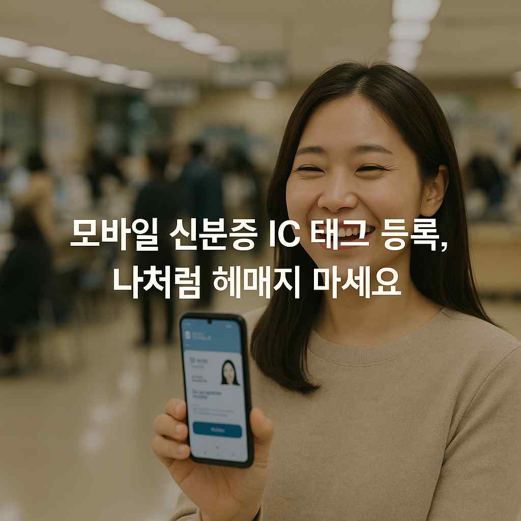 모바일 신분증 IC 태그 등록, 나처럼 헤매지 마세요