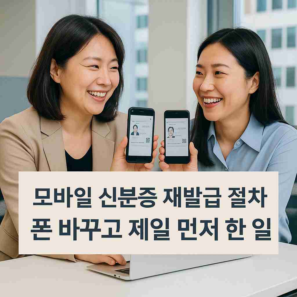 모바일 신분증 재발급 절차 폰 바꾸고 제일 먼저 한 일