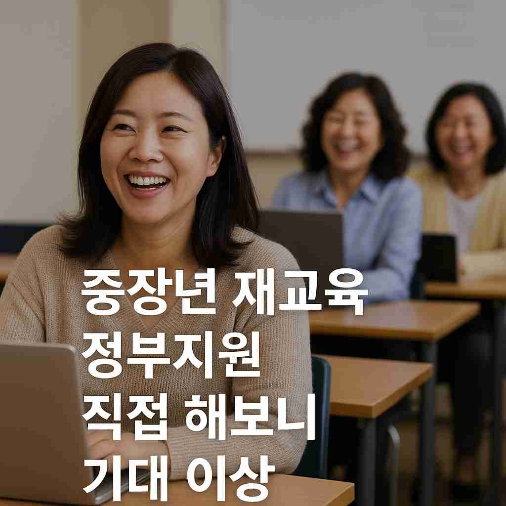 중장년 재교육 정부지원 직접 해보니 기대 이상