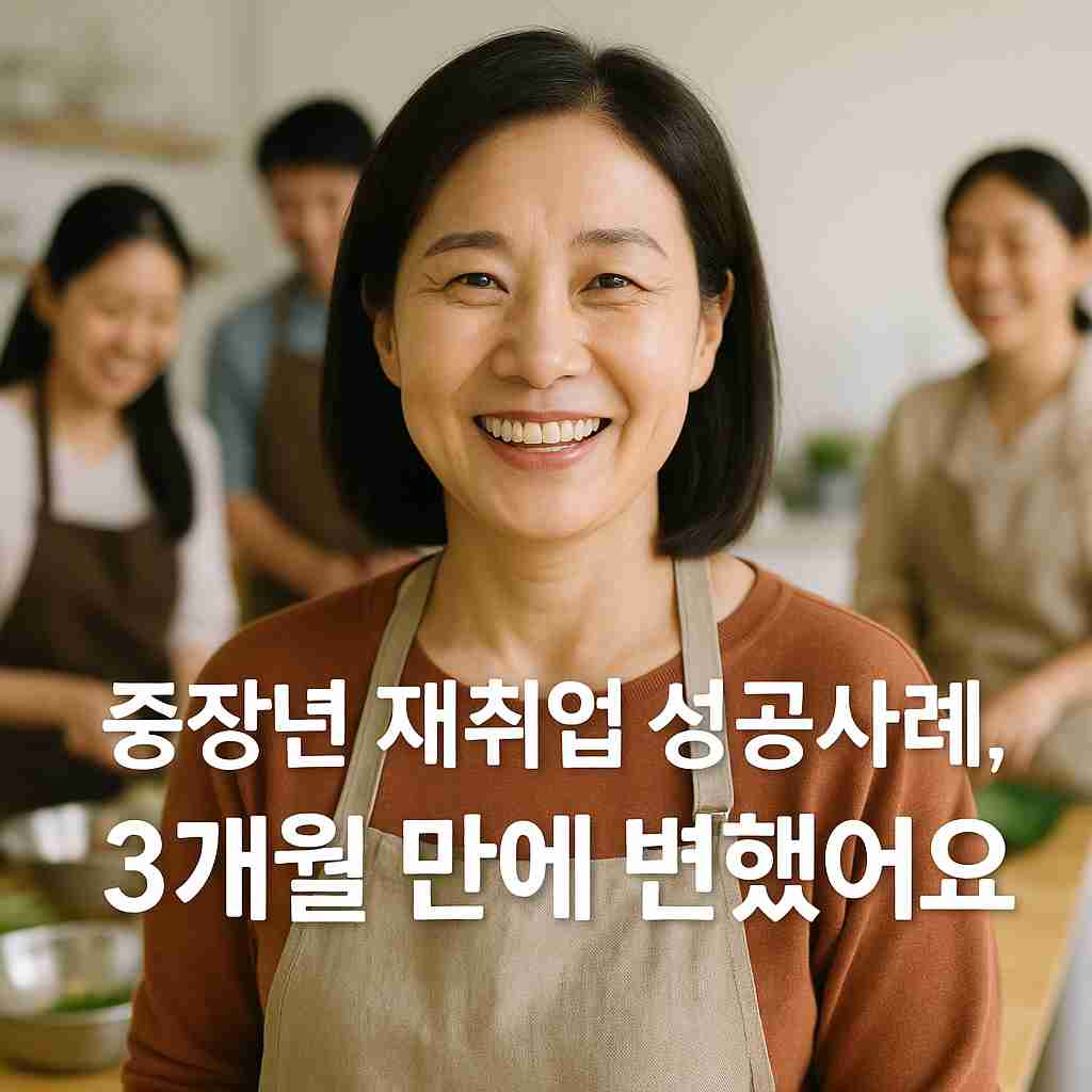 중장년 재취업 성공사례, 3개월 만에 변했어요