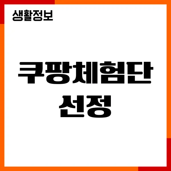 쿠팡체험단 선정 방법, 날짜, 기간, 꿀팁, 선정 후기