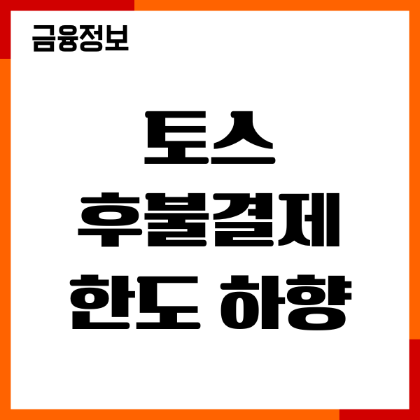 토스 후불결제 한도 하향, 한도 증액 방법, 이용후기